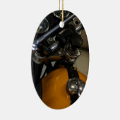 Motorradfahrer Keramik Ornament (Rechts)