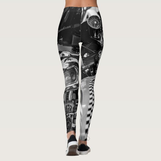 Motorradfahrer Leggings (Rückseite)