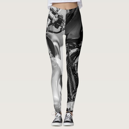 Motorradfahrer Leggings (Vorderseite)
