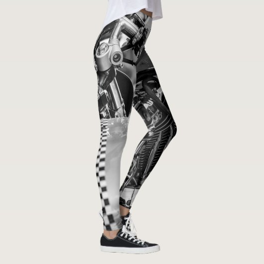 Motorradfahrer Leggings (Rechts)