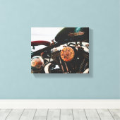 Motorradfahrer Leinwanddruck (Insitu (Holzboden))