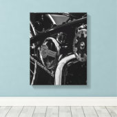 Motorradfahrer Leinwanddruck (Insitu (Holzboden))