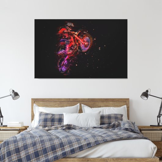 Motorradfahrer Leinwanddruck (Insitu (Schlafzimmer))