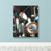 Motorradfahrer Leinwanddruck (Insitu (Holzboden))