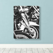 Motorradfahrer Leinwanddruck (Insitu (Holzboden))