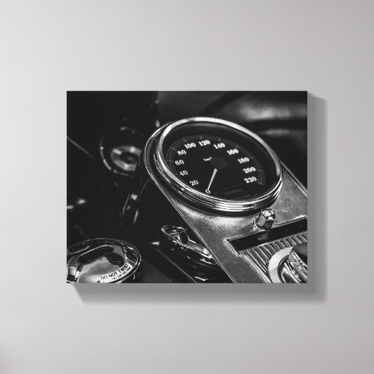 Motorradfahrer Leinwanddruck (Vorderseite)