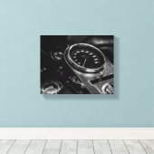 Motorradfahrer Leinwanddruck (Insitu (Holzboden))