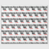 Motorradfahrer machen es besser Spaß Geschenkpapier (Flach)