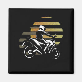 Motorradfahrer Magnet