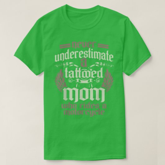 Motorradfahrer-Mama Mama T-Shirt (Design vorne)