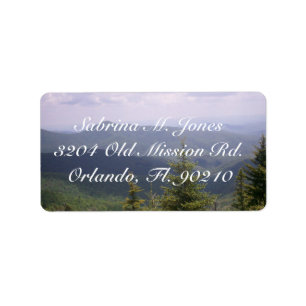 Motorradfahrer mit blauem Rücken Adressaufkleber