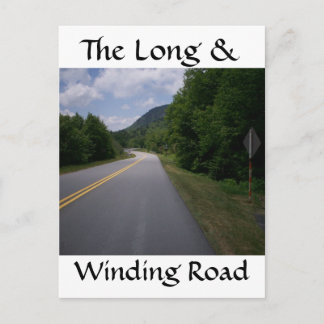 Motorradfahrer mit blauer Brücke 10 Postkarte