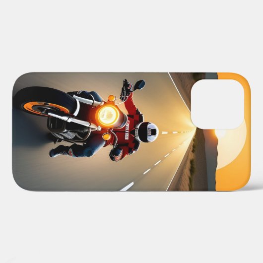 Motorradfahrer mit Maske Case-Mate iPhone Hülle (Rückseite (Horizontal))