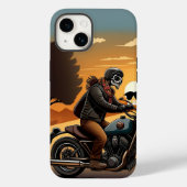 Motorradfahrer mit Skulptur Case-Mate iPhone Hülle (Rückseite)