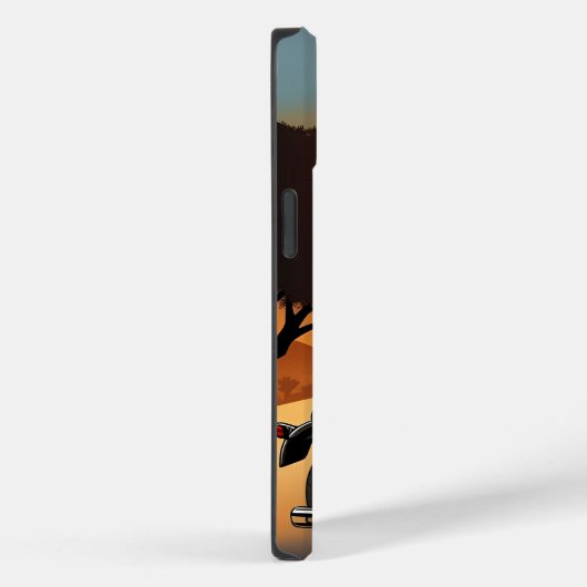 Motorradfahrer mit Skulptur Case-Mate iPhone Hülle (Rückseite / Rechts)