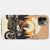 Motorradfahrer mit Skulptur Case-Mate iPhone Hülle (Rückseite (Horizontal))