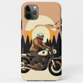 Motorradfahrer mit Skulptur Case-Mate iPhone Hülle