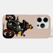 Motorradfahrer mit Skulptur Case-Mate iPhone Hülle (Rückseite (Horizontal))
