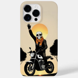 Motorradfahrer mit Skulptur Case-Mate iPhone 14 Pro Max Hülle
