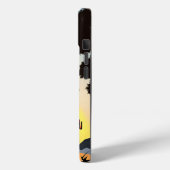 Motorradfahrer mit Skulptur Case-Mate iPhone Hülle (Rückseite / Links)