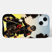 Motorradfahrer mit Skulptur Case-Mate iPhone Hülle (Rückseite (Horizontal))