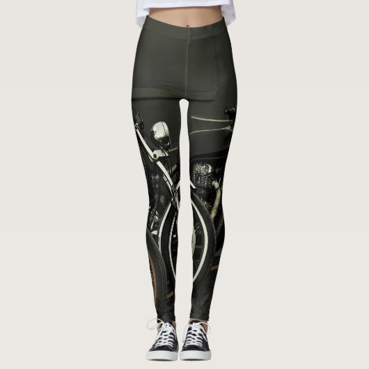 Motorradfahrer Motorrad Leggings (Vorderseite)