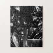 Motorradfahrer Motorrad Puzzle (Vertikal)