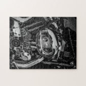 Motorradfahrer Motorrad Puzzle (Horizontal)