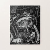 Motorradfahrer Motorrad Puzzle (Vertikal)