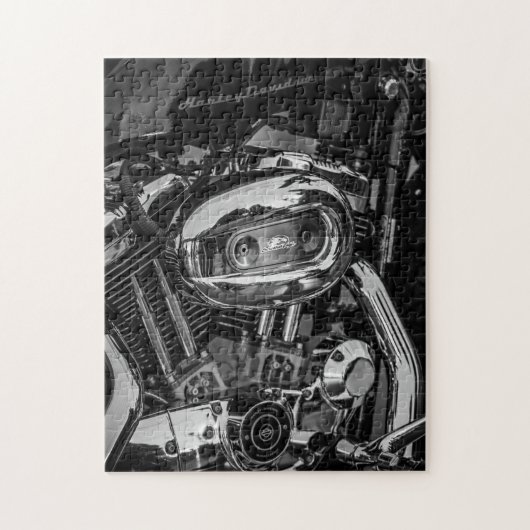 Motorradfahrer Motorrad Puzzle (Vertikal)