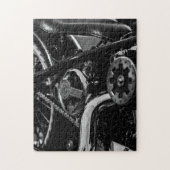 Motorradfahrer Motorrad Puzzle (Vertikal)