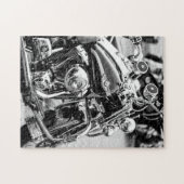 Motorradfahrer Motorrad Puzzle (Horizontal)