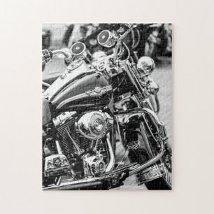 Motorradfahrer Motorrad Puzzle