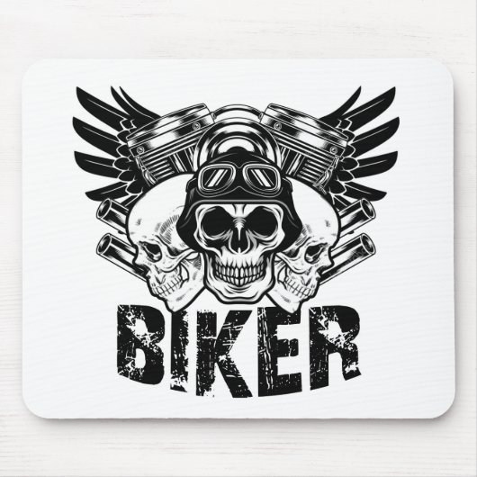 Motorradfahrer Mousepad (Vorne)