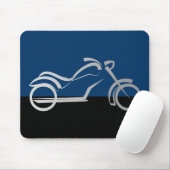 Motorradfahrer Mousepad (Mit Mouse)