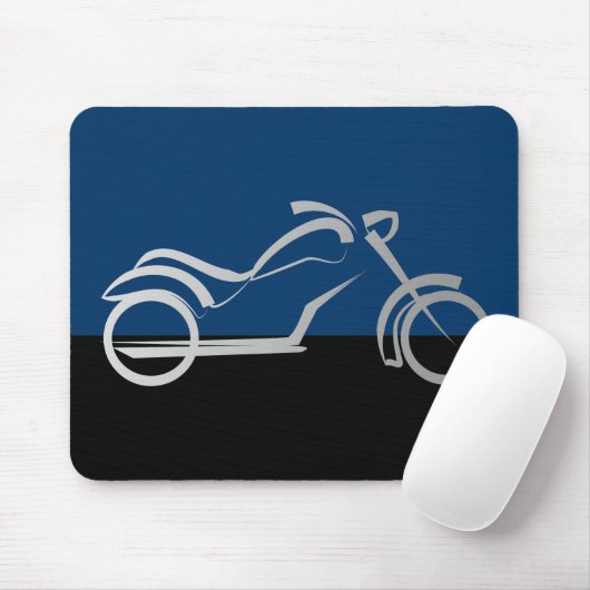 Motorradfahrer Mousepad (Mit Mouse)