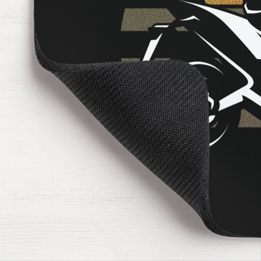 Motorradfahrer Mousepad (Ecke)
