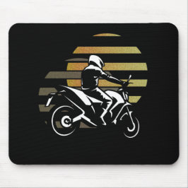 Motorradfahrer Mousepad