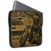 Motorradfahrer - Notebook-Sieb Laptopschutzhülle (Vorne Rechts)