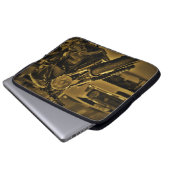 Motorradfahrer - Notebook-Sieb Laptopschutzhülle (Vorne Knopf)