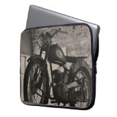 Motorradfahrer - Notebook-Sieb Laptopschutzhülle (Vorderseite Links)
