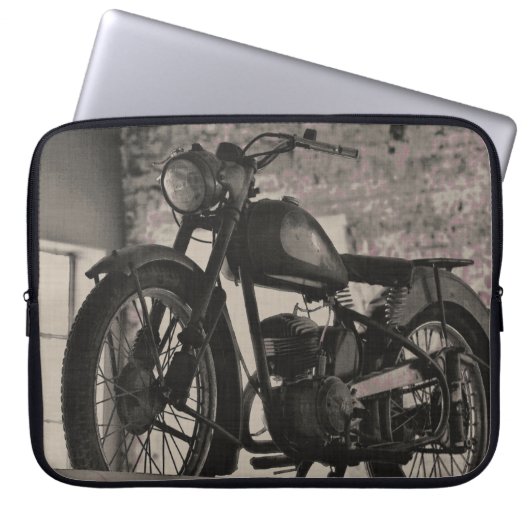 Motorradfahrer - Notebook-Sieb Laptopschutzhülle (Vorderseite)