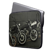 Motorradfahrer - Notebook-Sieb Laptopschutzhülle (Vorderseite Links)
