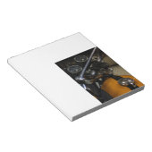 Motorradfahrer Notizblock (angewinkelt)