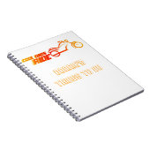 Motorradfahrer Notizblock. Notizblock (Rechte Seite)