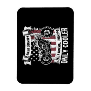 Motorradfahrer Opa Motorrad Motorradliebhaber R Magnet