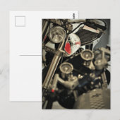 Motorradfahrer Postkarte (Vorne/Hinten)