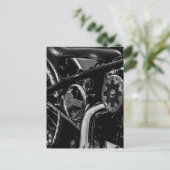 Motorradfahrer Postkarte (Stehend Vorderseite)