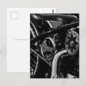 Motorradfahrer Postkarte (Vorne/Hinten)