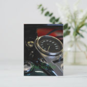 Motorradfahrer Postkarte (Stehend Vorderseite)